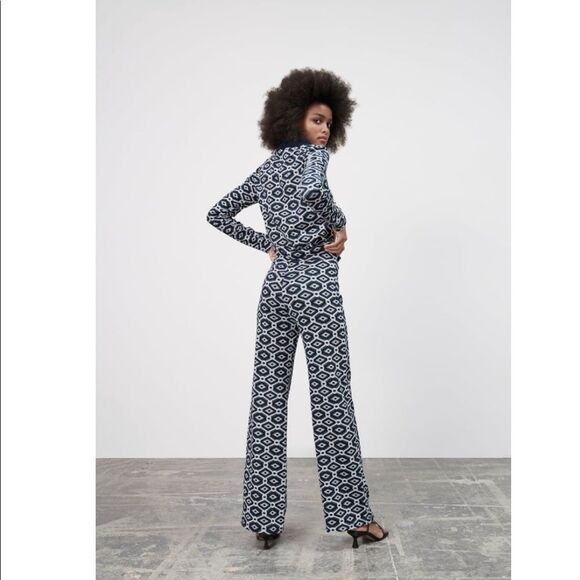 ZARA JACQUARD POLO SHIRT - Picture 2 of 4